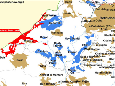 Israël s’approprie 400 hectares de terres en Cisjordanie