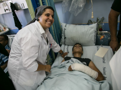 La solidarité s’organise pour venir en aide aux blessés de Gaza soignés à Jérusalem