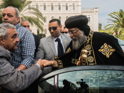 Le pape copte Tawadros à Jérusalem par devoir religieux