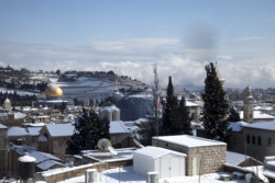 Jérusalem sous la neige