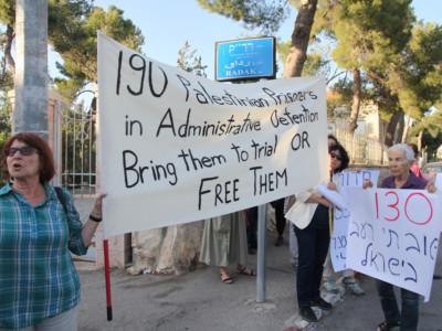 Manifestations de soutien aux prisonniers en détention administrative