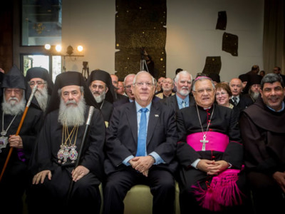 Reuven Rivlin et les chefs religieux chrétiens, un engagement commun pour la paix
