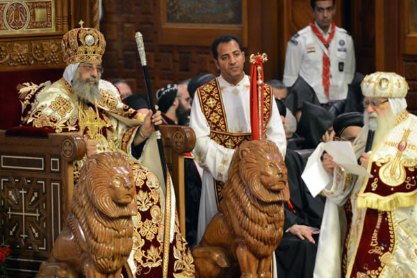 Inauguration solennelle du pontificat du pape copte Théodore II