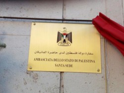 La Palestine inaugure son ambassade au Vatican
