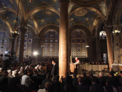 À Gethsémani, un examen de conscience pour le pape et les religieux