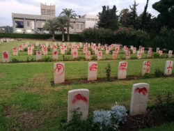 Profanation du cimetière militaire britannique à Haïfa