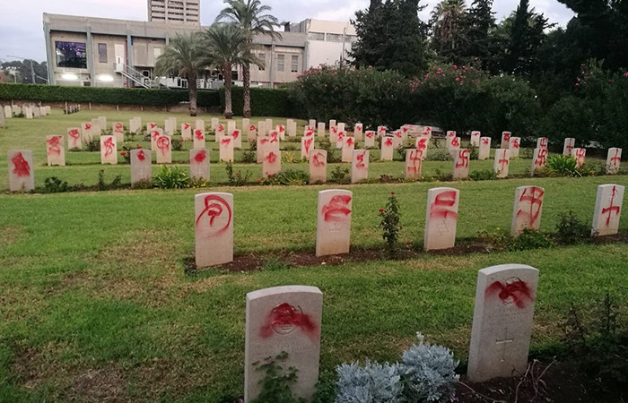 Profanation du cimetière militaire britannique à Haïfa