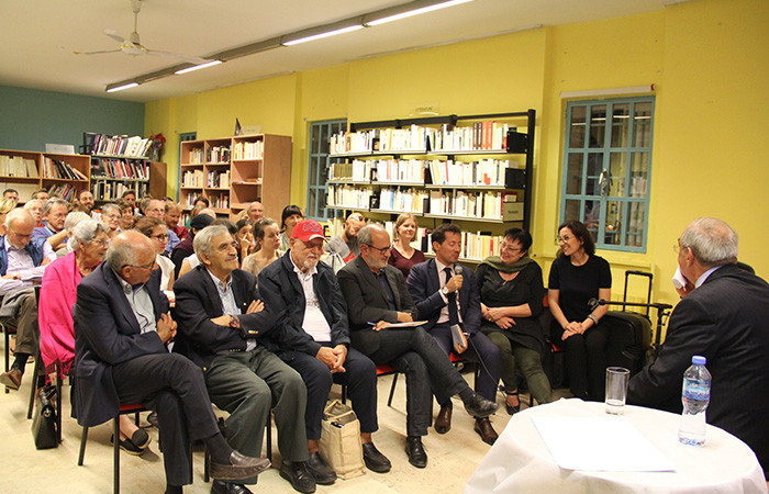 Des représentants du Consulat général de France sont venus écouter Afif Shafieh, à Jérusalem, le 9 novembre 2019. ©Institut Français 