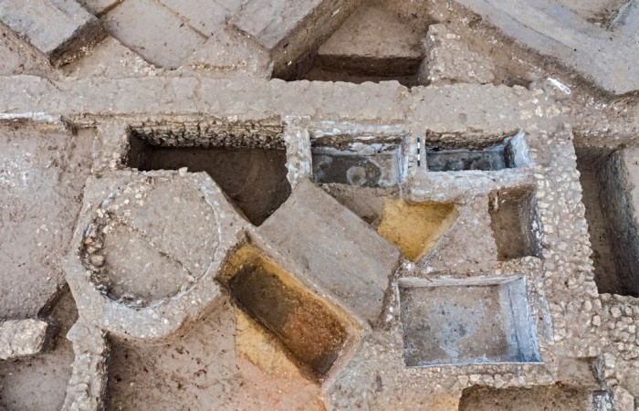 Installations pour la production de Garum près d’Ashkelon (Israël). ©Asaf Peretz, Autorité des Antiquités d'Israël