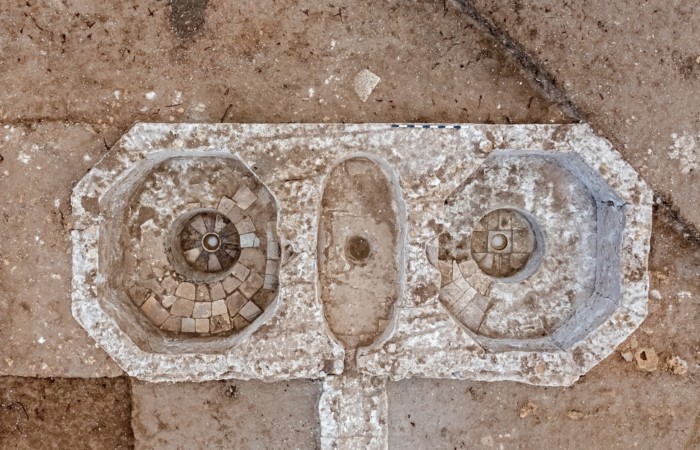 Pressoirs de l’époque byzantine retrouvés près d’Ashkelon (Israël). ©Asaf Peretz, Autorité des Antiquités d'Israël