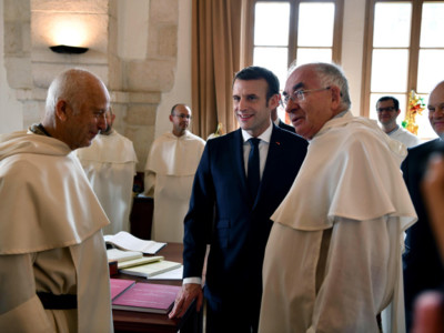 École biblique de Jérusalem: la visite du président français