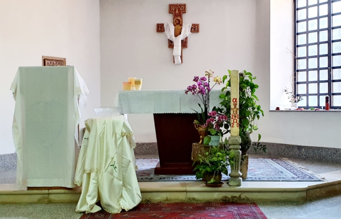 Intérieur de l'église Saint Jean-Baptiste, Acre ©Fr. Toufic Bou Merhi ofm.