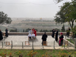 Prière en temps d’épidémie depuis le Mont des Oliviers