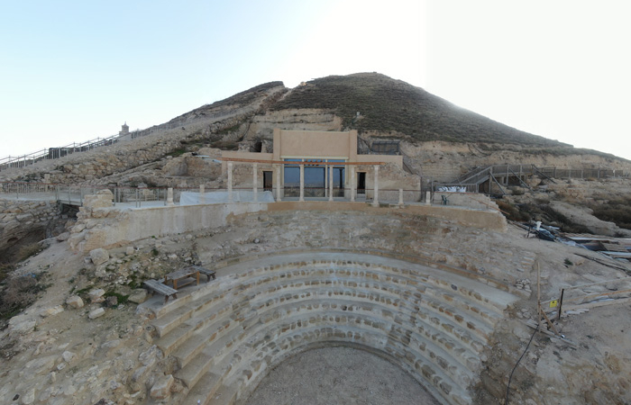 Théâtre privé de l’Hérodion et sa loge royale © Yuval Daks