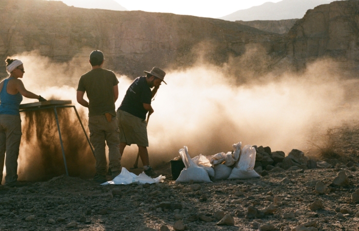 Excavation de la colline des esclaves à Timna. photo de Sagi Bornstein, gracieuseté du Central Timna Valley Project 