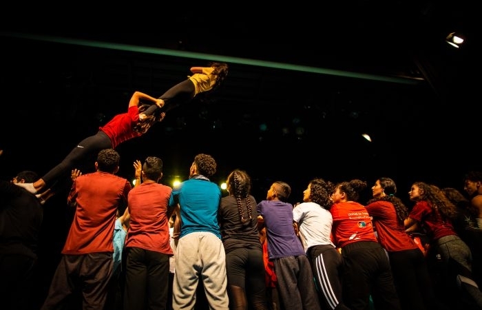 Activités de groupe pendant les entraînements.