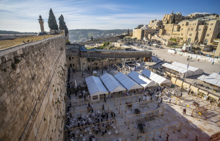 Ce travail de conservation vise à protéger les fidèles qui vont affluer en masse pour la Pâque juive. Photo Yaniv Berman Israel Antiquities Authority 