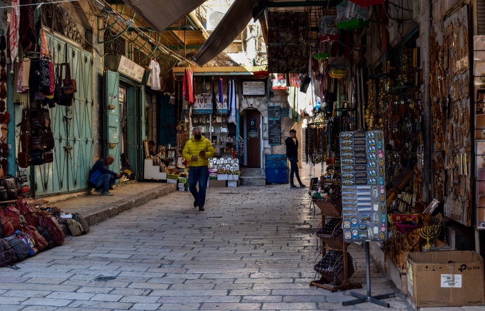 Le quartier du Muristan, à deux pas du Saint-Sépulcre, 22 octobre 2021 ©Cécile Lemoine