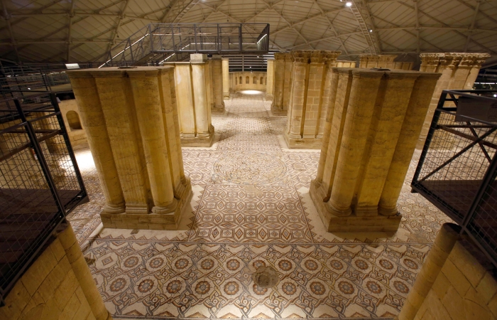 La mosaïque du palais d’Hisham à Jéricho s’étend sur 836 m2 et contient plus de 5 millions de tesselles © Tarek Al-Khawaja/ Ministry of Tourism & Antiquities - Palestine
