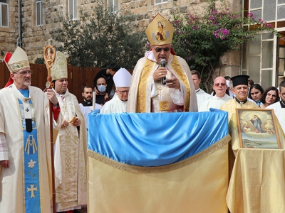 Ouverture du synode au sanctuaire de Notre Dame de Palestine