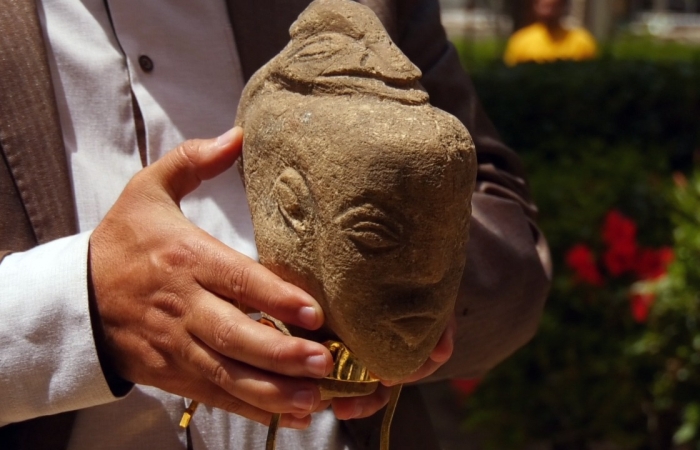 La statue supposée d’une déesse cananéenne exhumée à Gaza