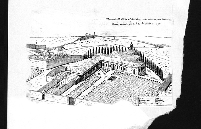 Dessins de Charles de Foucauld réalisés lors de son séjour chez les Clarisses de Jérusalem. ©Nizar Halloun/Clarisses de Jérusalem(Galerie)