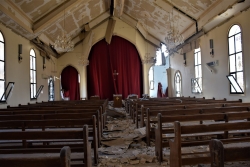 En Syrie, une église détruite par des bombes turques