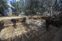 Une remarquable mosaïque byzantine découverte à Gaza