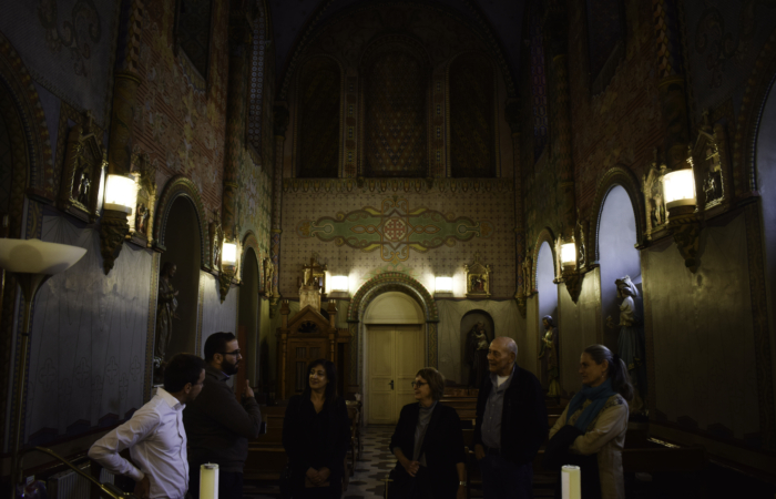 Visite de la chapelle de l'hôpital Saint-Louis ©Cécile Lemoine/TSM