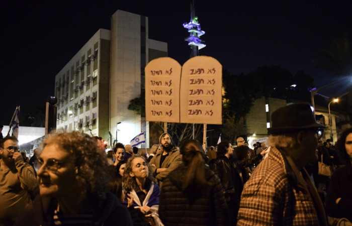 "Tu ne mentiras point, tu ne voleras point", Tel Aviv, le 21 janvier 2023 ©Cécile Lemoine/TSM