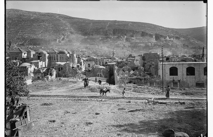 Gros dégats à Naplouse ©American Colony/Library of Congress