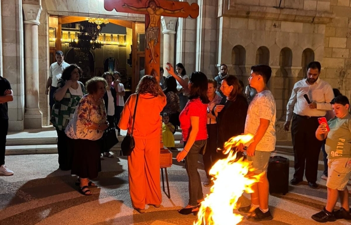 Chez les grecs-catholiques de Bethléem ©Page Facebook du père Fadi Yacoub Abou Saadi