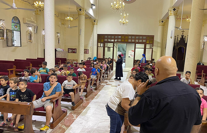 Ludiques ou catéchétiques, la paroisse organise des activités destinées aux enfants et susceptibles de réduire le stress auquel ils sont soumis. ©Paroisse latine de Gaza