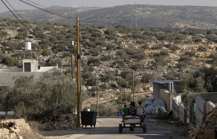 Jinsafut, située à mi-chemin entre les villes de Qalqilya et de Naplouse vit essentiellement du travail de la terre ©Cécile Lemoine