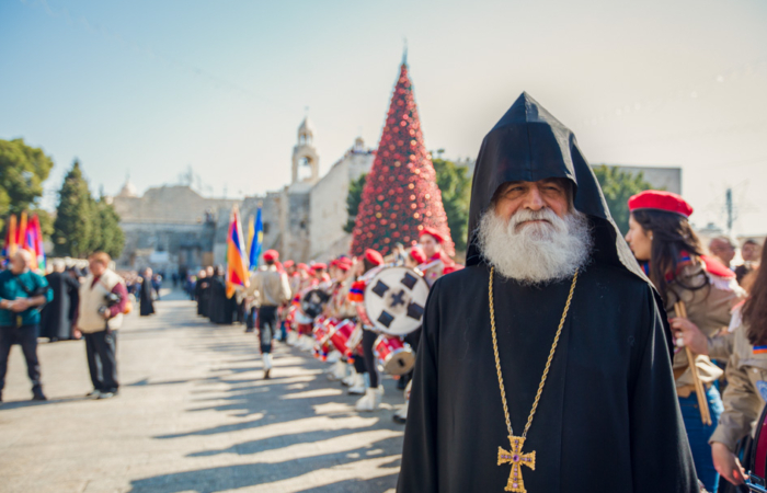 Les arméniens clôturent le cycle de Noël à Bethléem