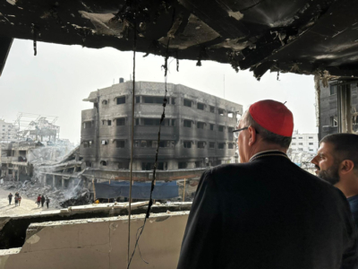Au 4e jour de sa visite à Gaza, le Cardinal Pizzaballa salue la force des chrétiens