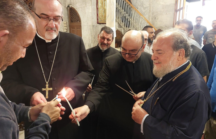 Les patriarches Pizzaballa et Theophilos III sont auprès de leurs fidèles dans Gaza