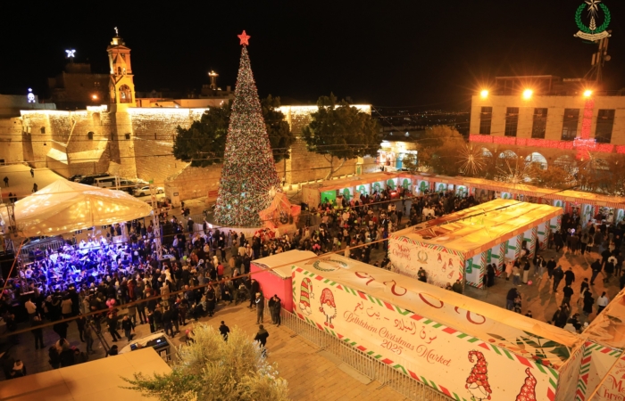 À Bethléem, les lumières et la joie de Noël sont de retour