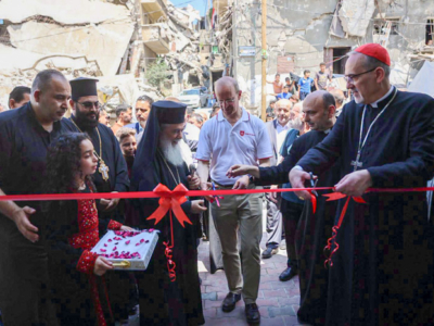 En visite à Gaza le cardinal Pizzaballa choisit l’espérance