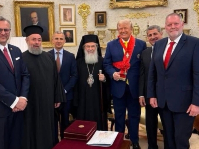 Théophilos III chez Trump à la défense de la communauté chrétienne