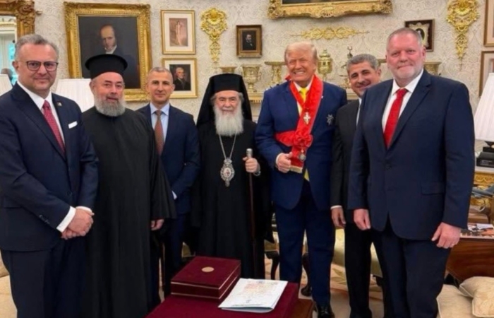 Théophilos III chez Trump à la défense de la communauté chrétienne